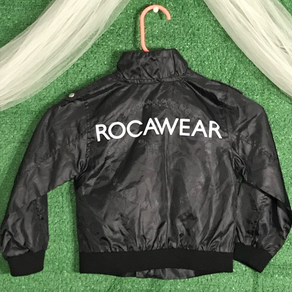 Black Rocawear wind jacket size 3T - Picture 2 of 3